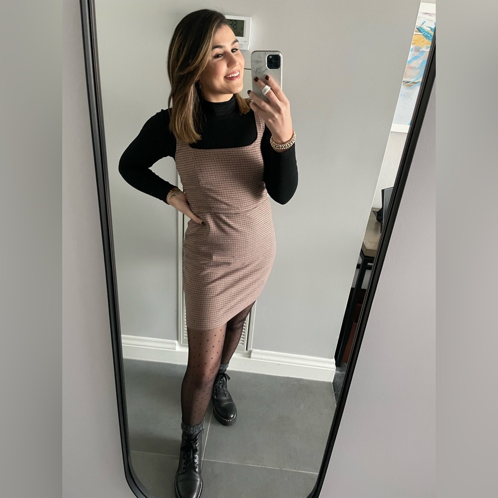 A&F | 90s Menswear Pinafore Dress